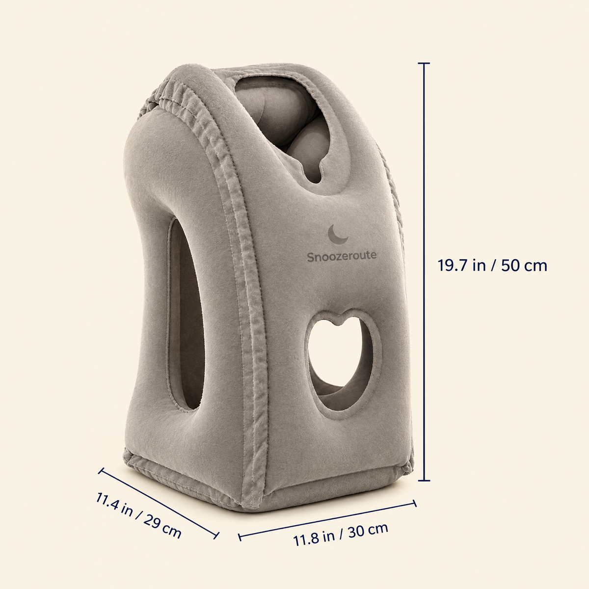 The Snooze Pillow dimensions 19.7 x 11.8 x 11.4 inches