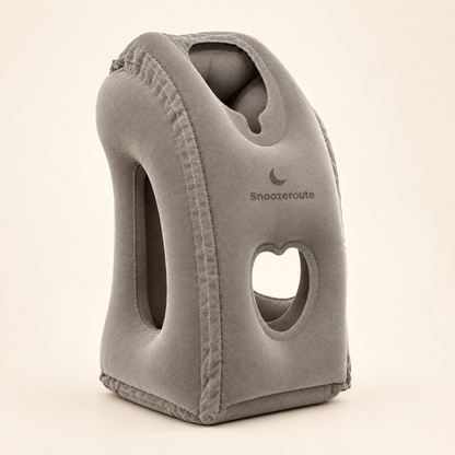 The Snooze Pillow in grey studio view