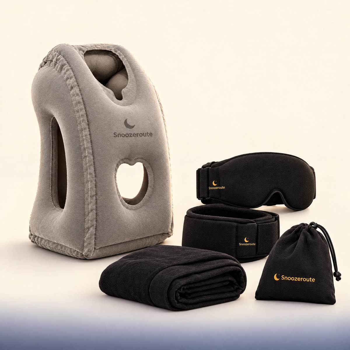 The Sleep Anywhere Kit: Snooze Pillow and Snooze Set