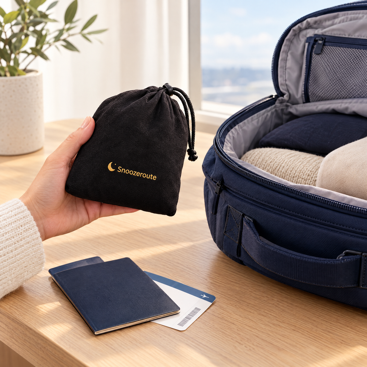The Snooze Set packed in its pouch